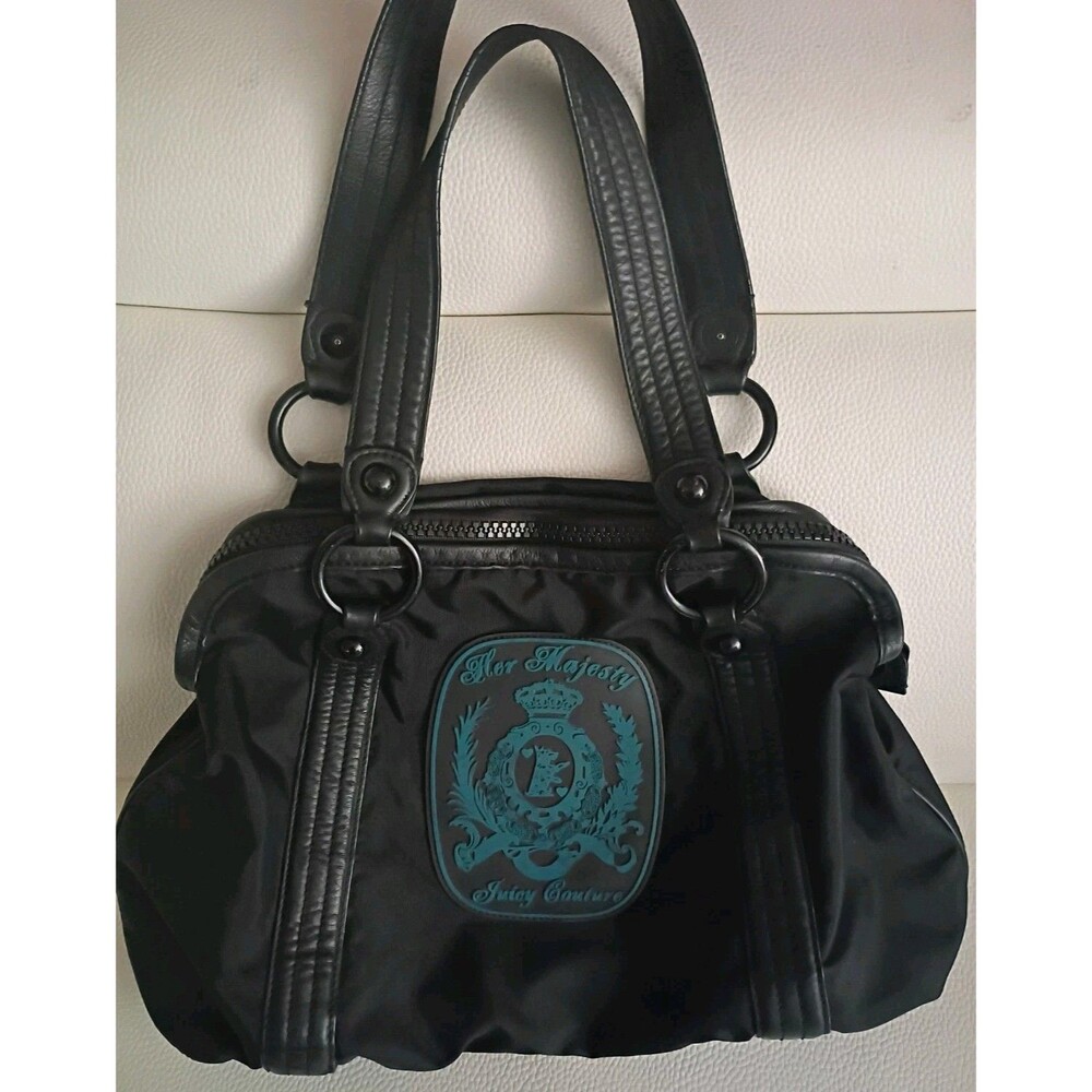 Juicy Couture Her Majestic Black Shoulder Bag Y2K